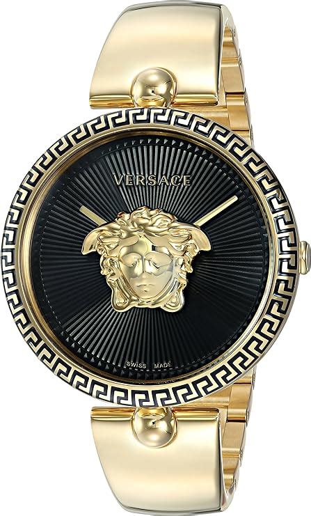 versace stainless steel back water resistant|Versace Women's VCO100017 Palazzo Empire Analog Display .